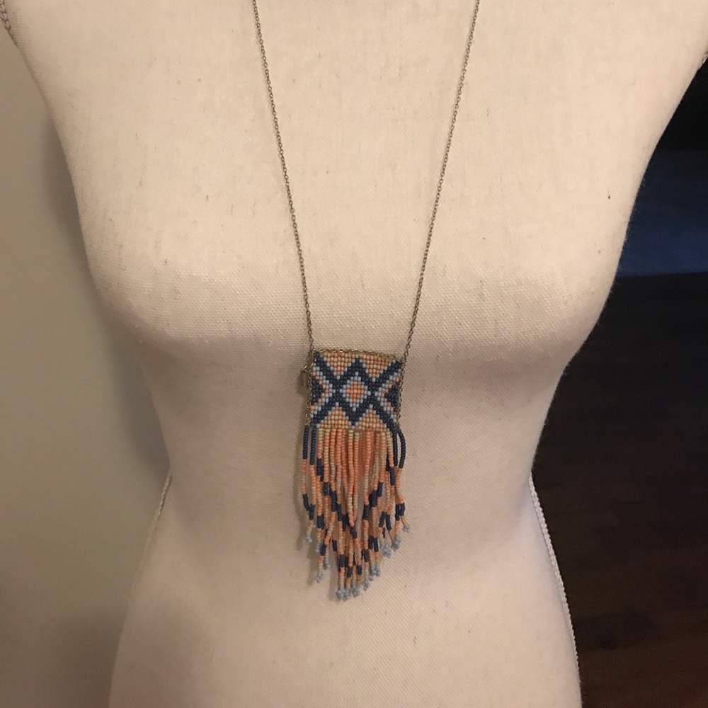 Chan Luu woven beaded necklace